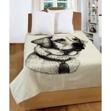 Chenille Tapestry Dog Throws For Sofa, Bed Spread and Armchair
