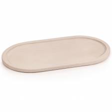 EHC Decorative Large Oval Stone Serving Tray - Mint Sandstone