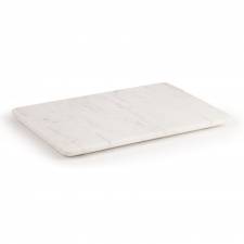 EHC Marble Kitchen Cutting Chopping Board with Anti-Slip Pads, White