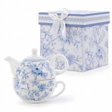 EHC Orchids Design Porcelain Tea For One Tea-pot with Handle