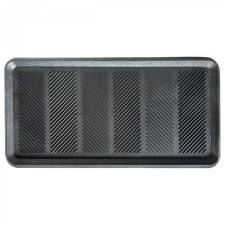 EHC Single Moulded Heavy duty Rubber Boot Tray Mat, Black, 40 x 80 cm