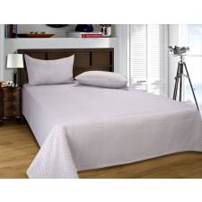 European Style Matelasse Bedspread, 2 Pillow Shams - Beige and Cream