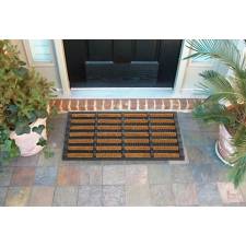 Heavy Duty Tuffscrape Natural Coir and Rubber Door Mat