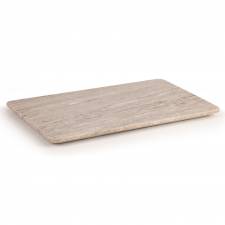 Large Marble Kitchen Cutting Chopping Board with Anti-Slip Pads, Brown