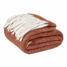 Nevni Mohair Style Soft Reversible Cotton Blanket, Spice 125 x 150 cm