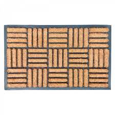 Coir Entrance Indoor or outdor Doormat,Rubber backed Doormat 45 x 75cm