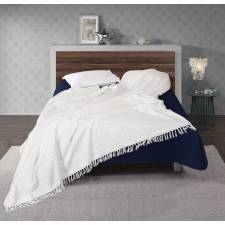 Superior Quality Cotton Batten Throw, One Seater/Armchair - Ivory