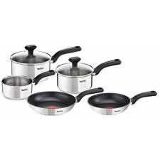 Tefal 5 Piece ComFort Max Stainless Steel Pots and Pans, Induction Set