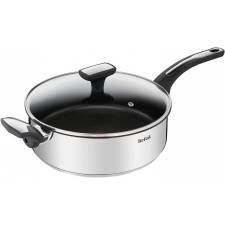 Tefal Emotion Stainless Steel 26cm Induction Sauté Pan with Glass Lid