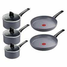 TEFAL Healthy Cook ON Non-stick Induction 5PC Cookware Set - Grey