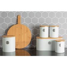 Typhoon Arctic Cookie Storage Jar With Airtight Bamboo Lid, 3.4Litre