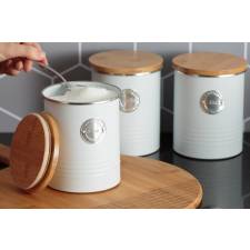 Typhoon Arctic Set of Tea, Coffee & Sugar Container With Lid - White