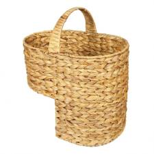 Woodluv Natural Handwoven Water Hyacinth Step Storage Basket