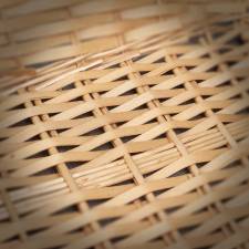 Woodluv 5 x Wicker Gift Hamper Basket For Storage & Display Tray