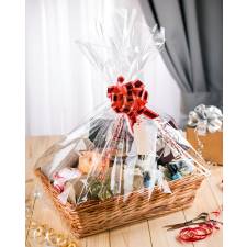 Woodluv Wicker Hamper Basket Includes Create Your Own Gift Hamper Kit