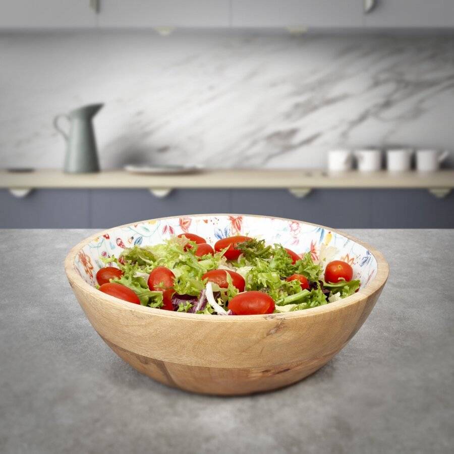 25 cm Wooden Salad Bowl or Fruit bowl, Serve salads, Sides & More