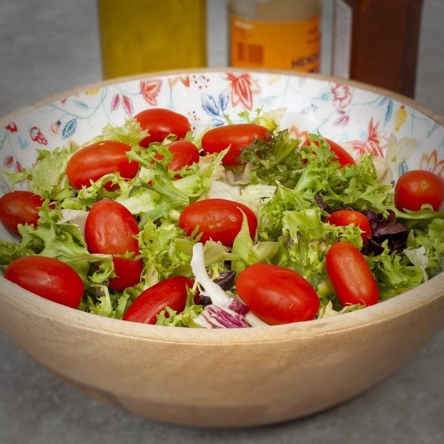 25 cm Wooden Salad Bowl or Fruit bowl, Serve salads, Sides & More