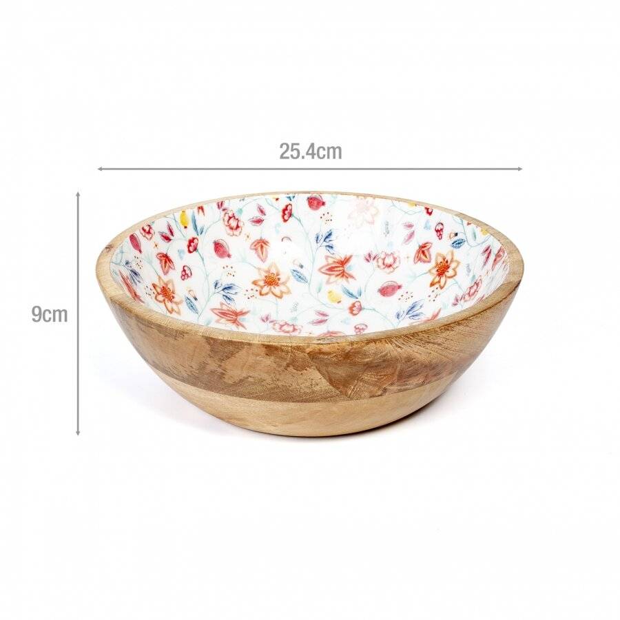 25 cm Wooden Salad Bowl or Fruit bowl, Serve salads, Sides & More