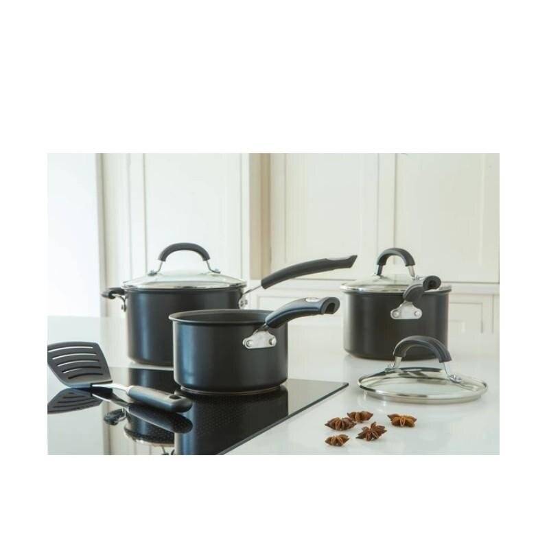 Circulon 83935 Total  Non-Stick 5 Piece Pan Set with Steamer, Black