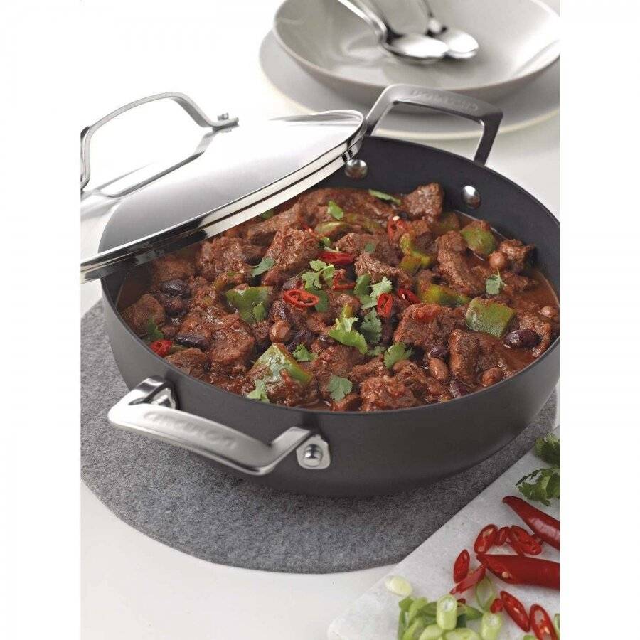 Circulon Hard-Anodized Non-stick Chef's Casserole With Lid, 26cm