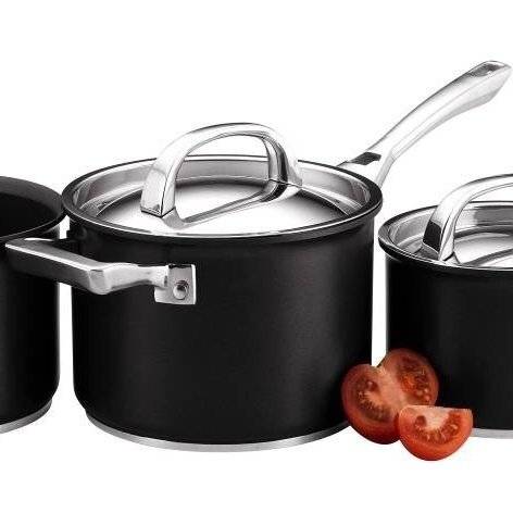 Circulon Infinite Hard Anodized 4 PCs Cookware Saucepan Set