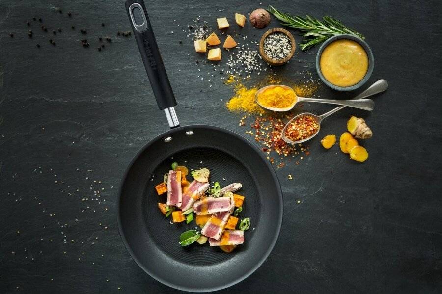 Circulon Total Hard Anodized Twin Pack Frying Pans - 22/25 cm