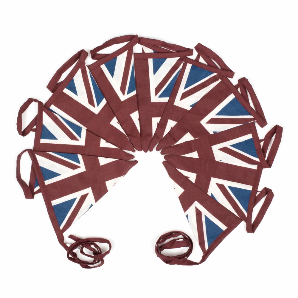 Cotton Double Sided Vintage Style Union Jack Festival Bunting - 5 m