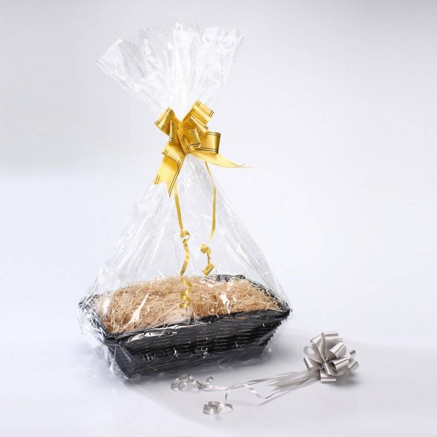 Create Your Own Gift Hamper Wicker Basket With Accessories, Black
