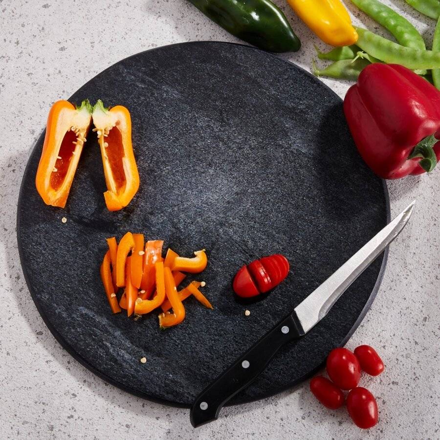 EHC Black Marble Large Cheese Board Chopping & Serving Board - 30 cm