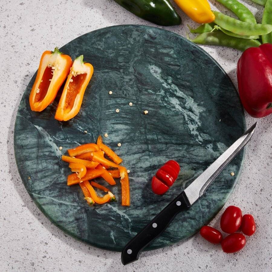 EHC Large Green Marble Cheese Board Chopping & Serving Board - 30 cm