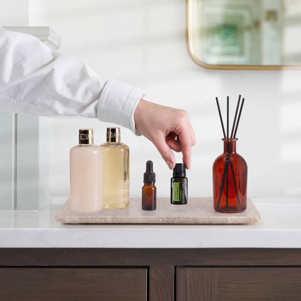 EHC Marbl Cutting Chopping Board w/Anti-Slip Pads, Natural Natural