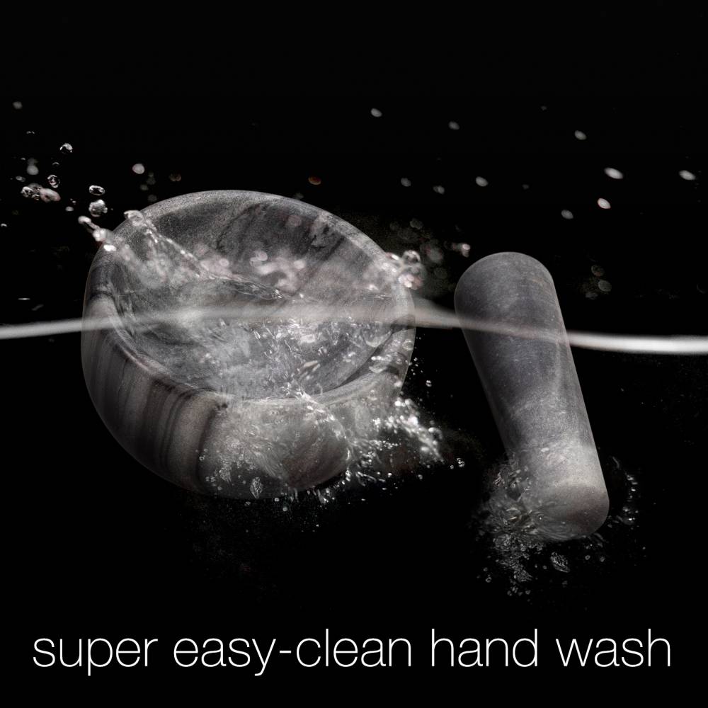 EHC Marble Mortar Pestle Set, Premium Herb Spice Grinder - Grey