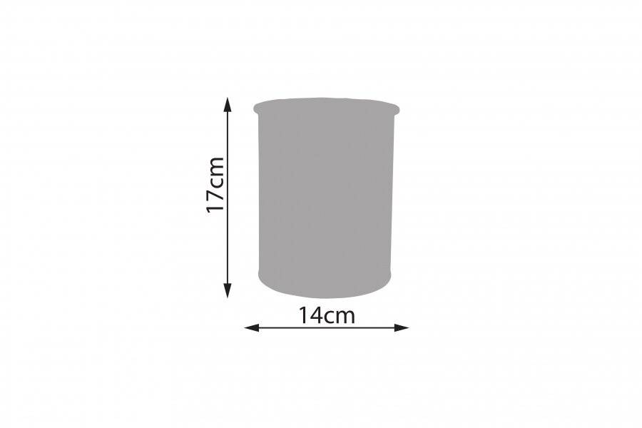 EHC Round Cream Enamel Utensil Holder, Diameter 14 cm