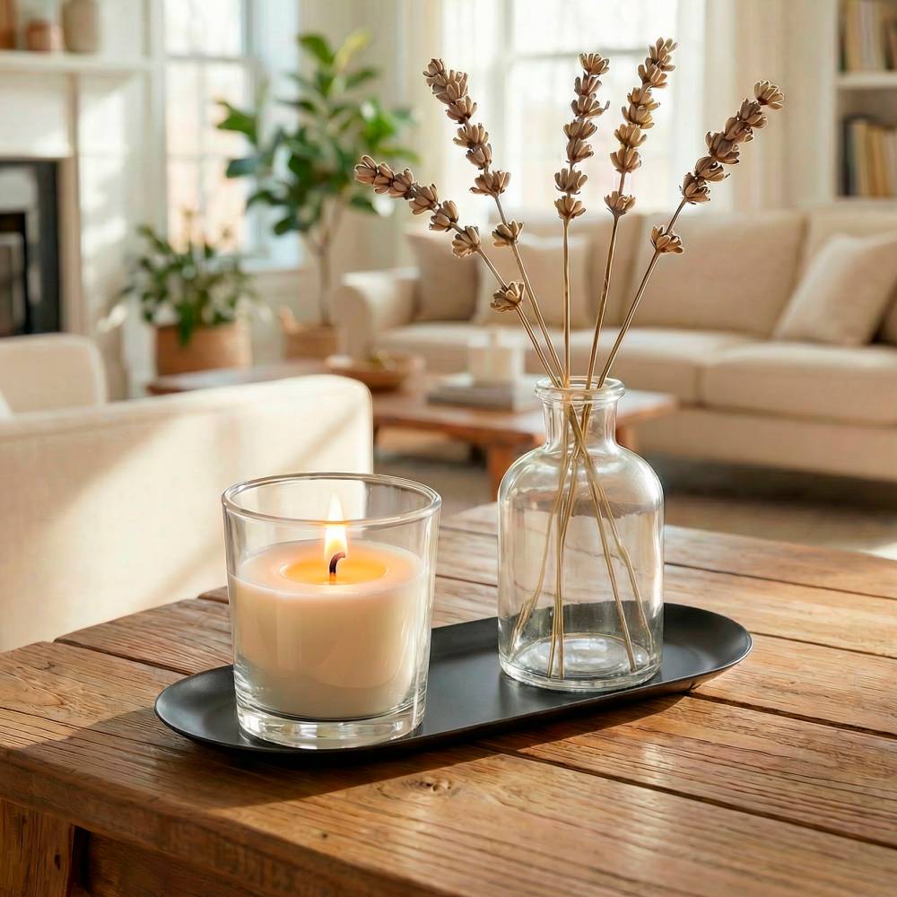 EHC Set of 2 Stainless Steel Decorative Vanity Trays, Oval, Black