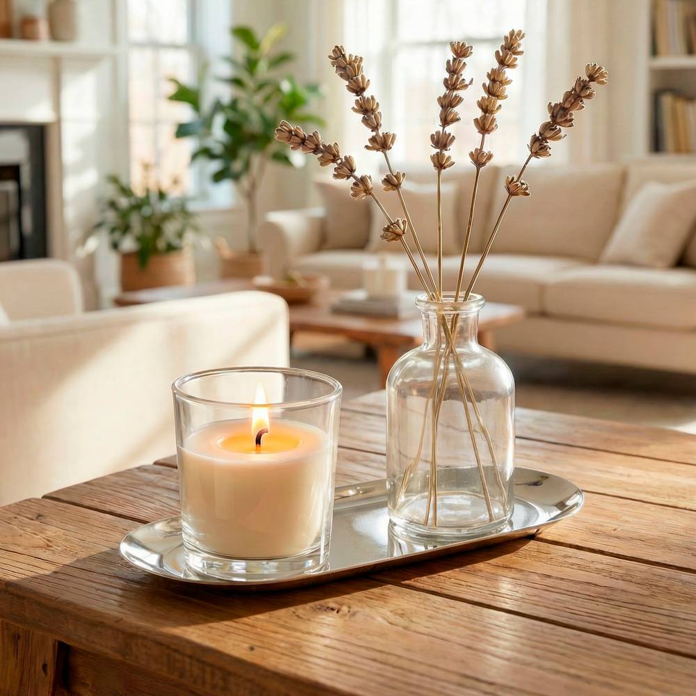 EHC Set of 2 Stainless Steel Decorative Vanity Trays, Oval, Silver