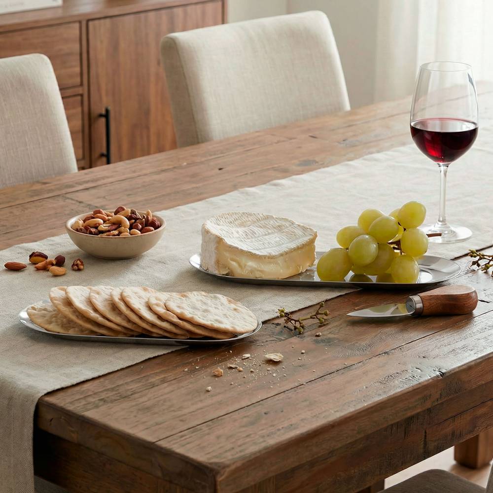 EHC Set of 2 Stainless Steel Decorative Vanity Trays, Oval, Silver