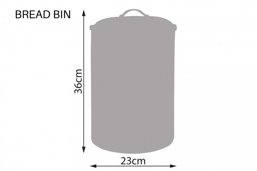 Set of 4 Round Tea, Coffee & Sugar With Bread Bin Storage Canisters