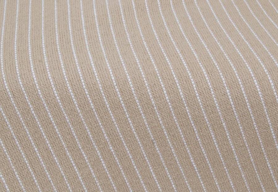 EHC Soft Divine Stripe Cotton Throws, Beige 150 X 200 cm - Double