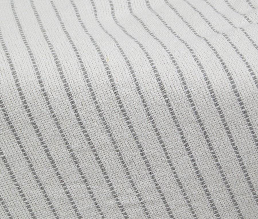 EHC Soft Divine Stripe Cotton Throws, Ivory 150 X 200 cm - Double