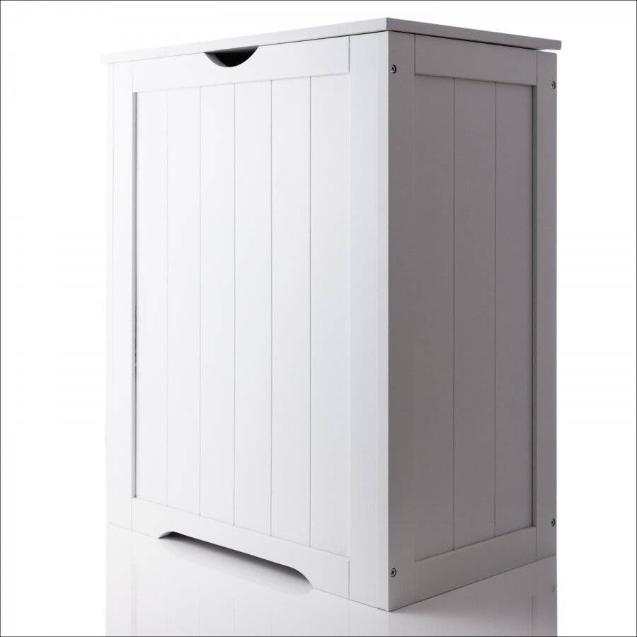 Excellent MDF Shaker Large Laundry Storage Basket - White