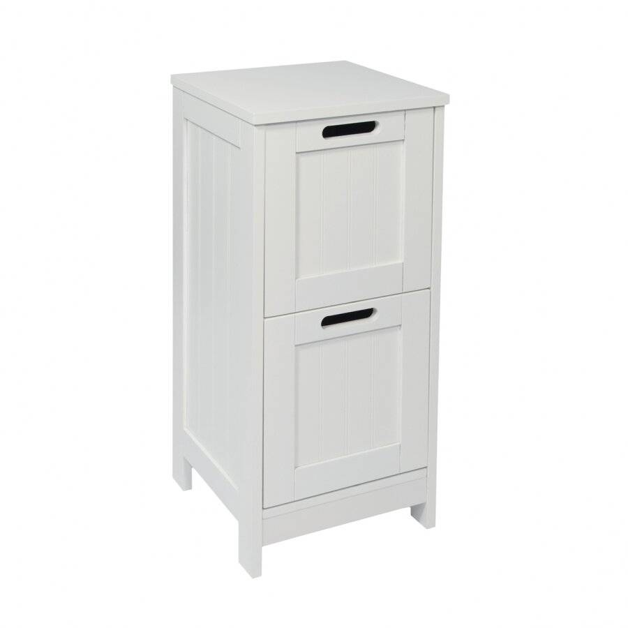 Exquisite Free Standing 2 Drawer Storage Cabinet - White