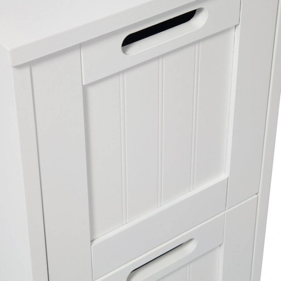 Exquisite Free Standing 2 Drawer Storage Cabinet - White