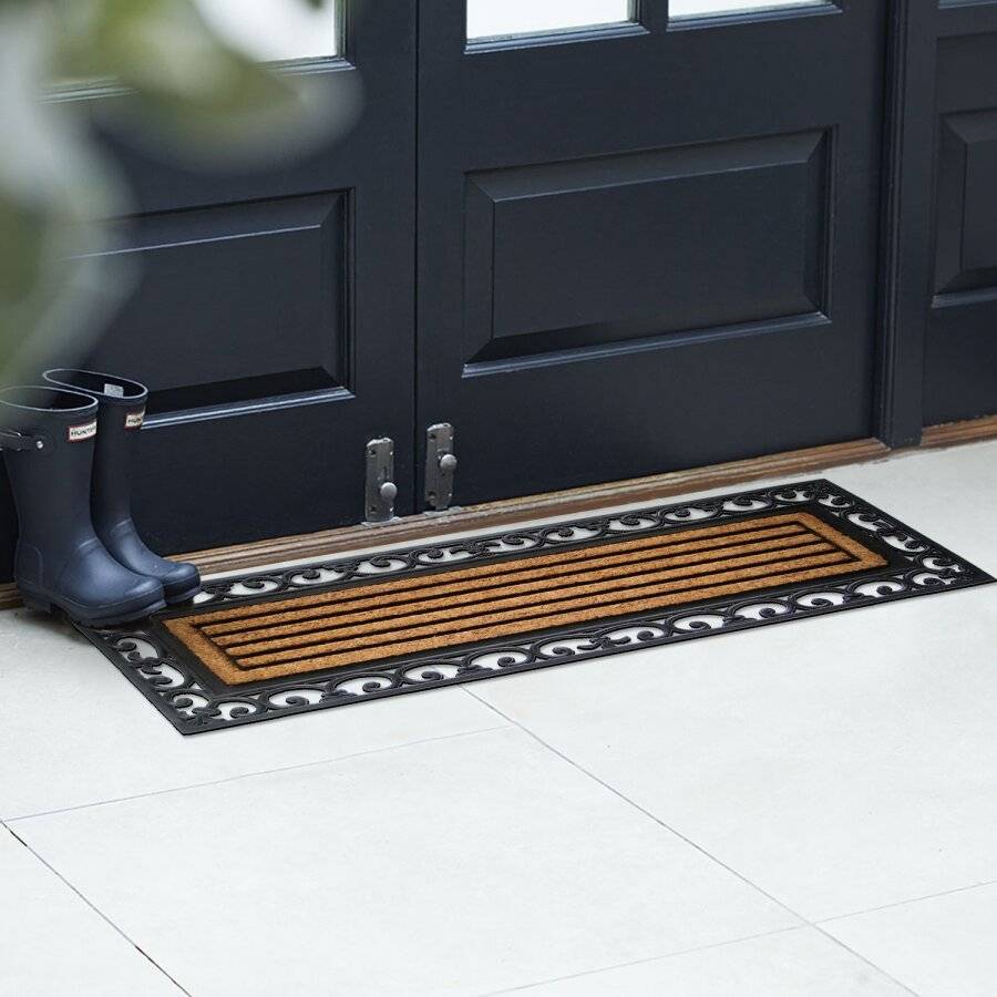 Extra Large Non Slip Rubber Coir Outdoor & Indoor Door Mat