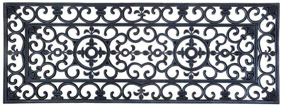 Extra Large Victorian Wrought Effect Outdoor/Indoor Non Slip Door Mat