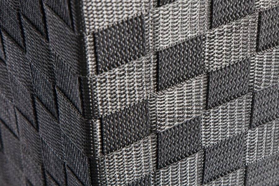 Handwoven Polypropylene  4 Drawer Storage Cabinet - Black