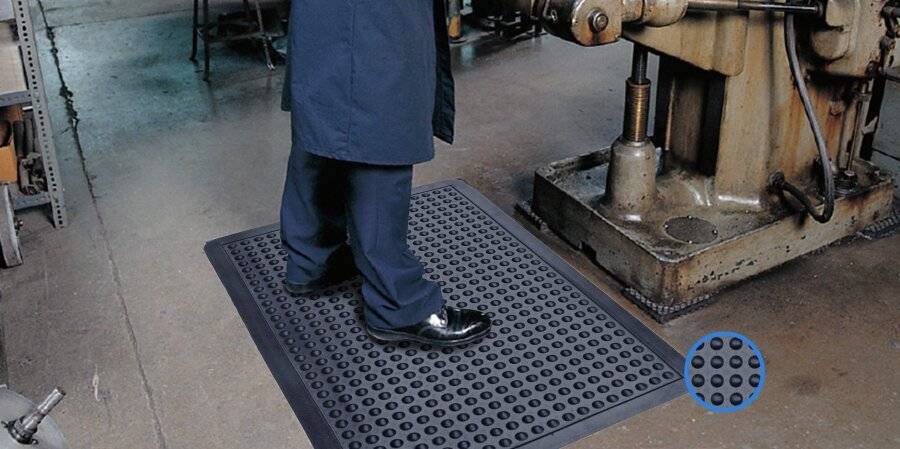 Heavy Duty Anti-Fatigue Non Slip Rubber Bubble Door Mat