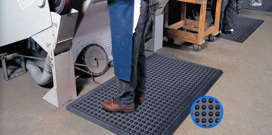 Heavy Duty Anti-Fatigue Non Slip Rubber Bubble Door Mat