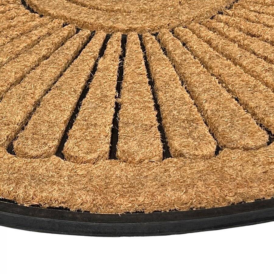 Heavy Duty XL Coir & Rubber Non Slip Half Moon Entrance Doormat