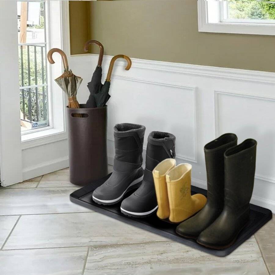 Heavy Duty Outdoor and Indoor Weather Resistant Rubber Boot Tray
