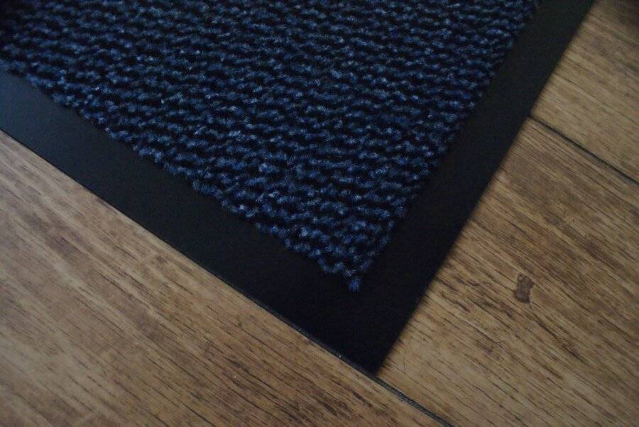 Heavy Duty Non Slip Dirt Barrier Doormat, 120 x 180 cm - Blue/Black